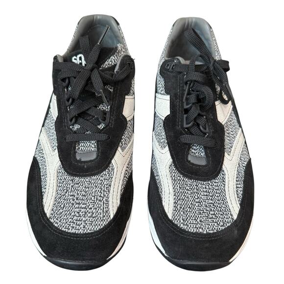 SAS Journey Mesh Sneakers Men 10 Black Suede Lace Up Athletic Comfort Shoes - Picture 3 of 12